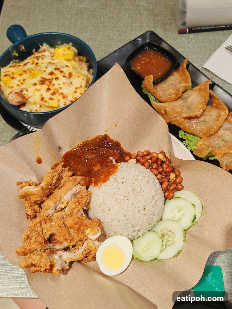 Food Plate and Side Dishes