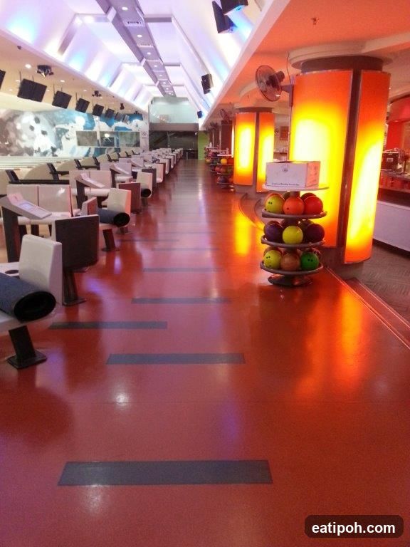 Bowling alley interior