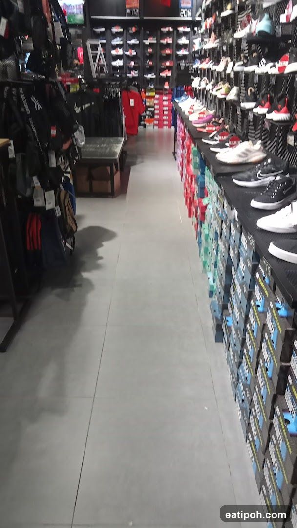 Interior of sports retail store