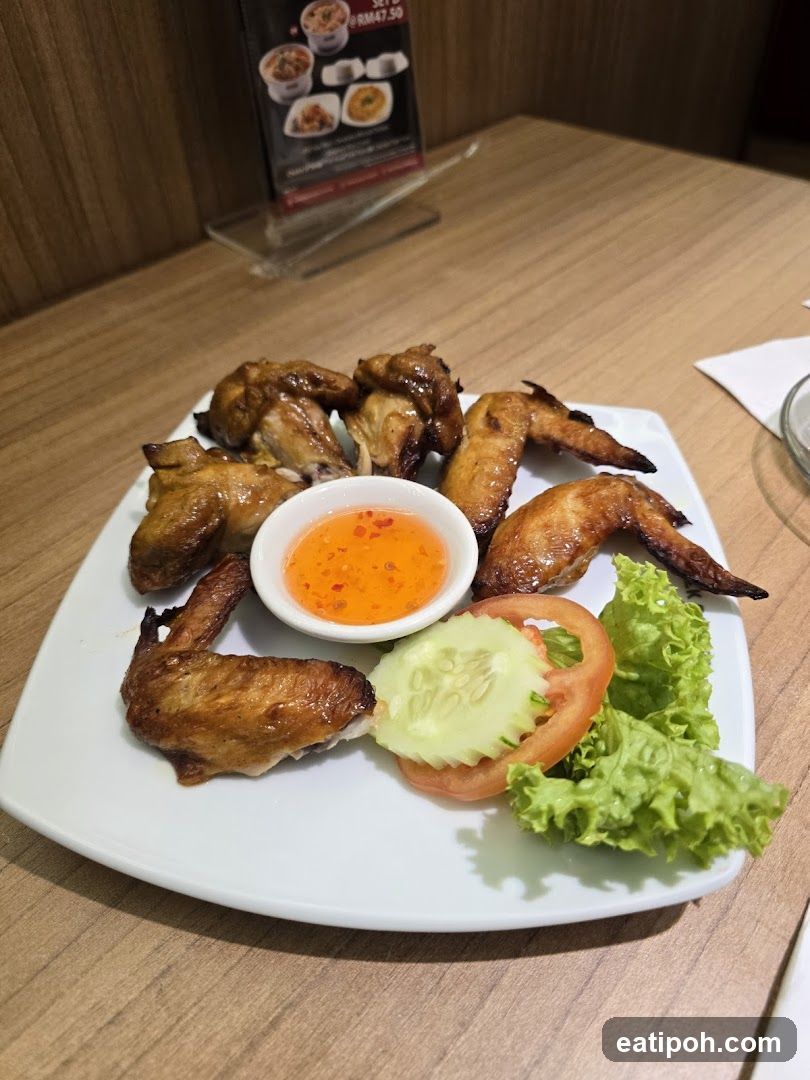 Grilled Chicken Wings with Side Salad