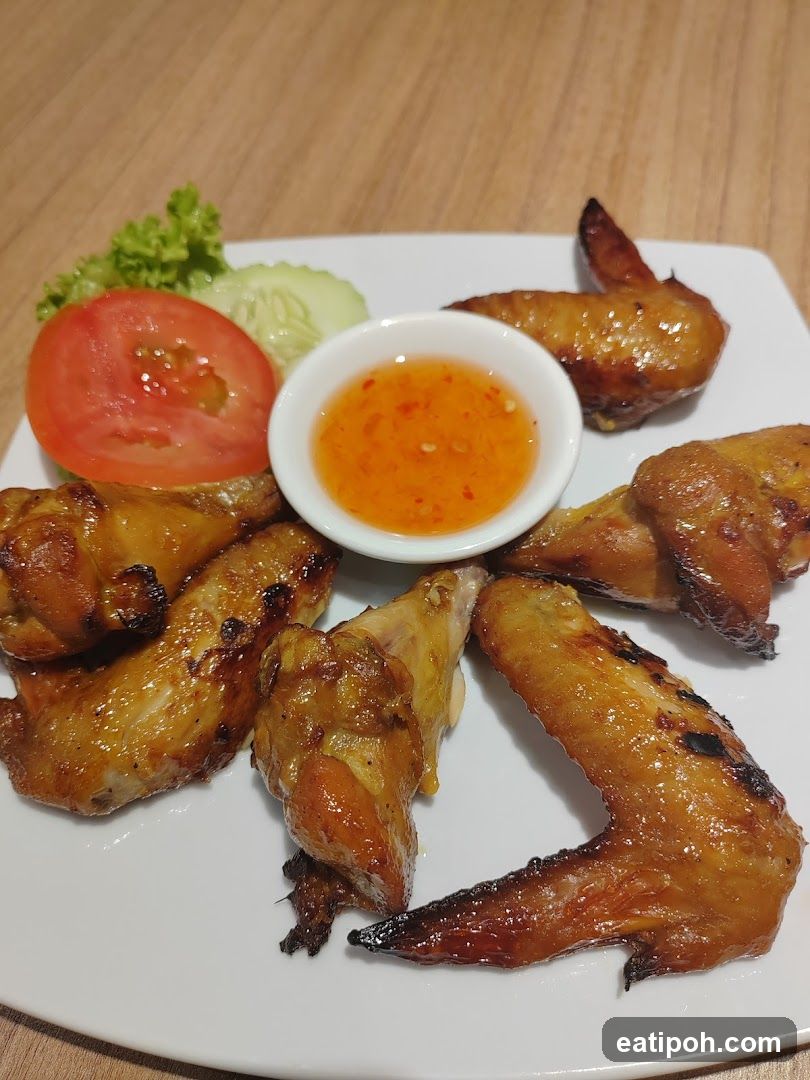 Grilled Chicken Wings with Sauce