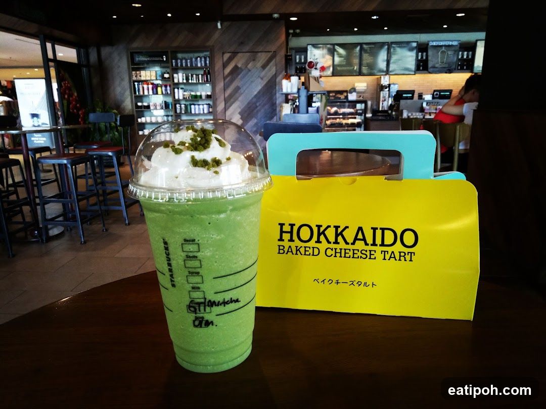 Starbucks with Hokkaido Baked Cheese Tart