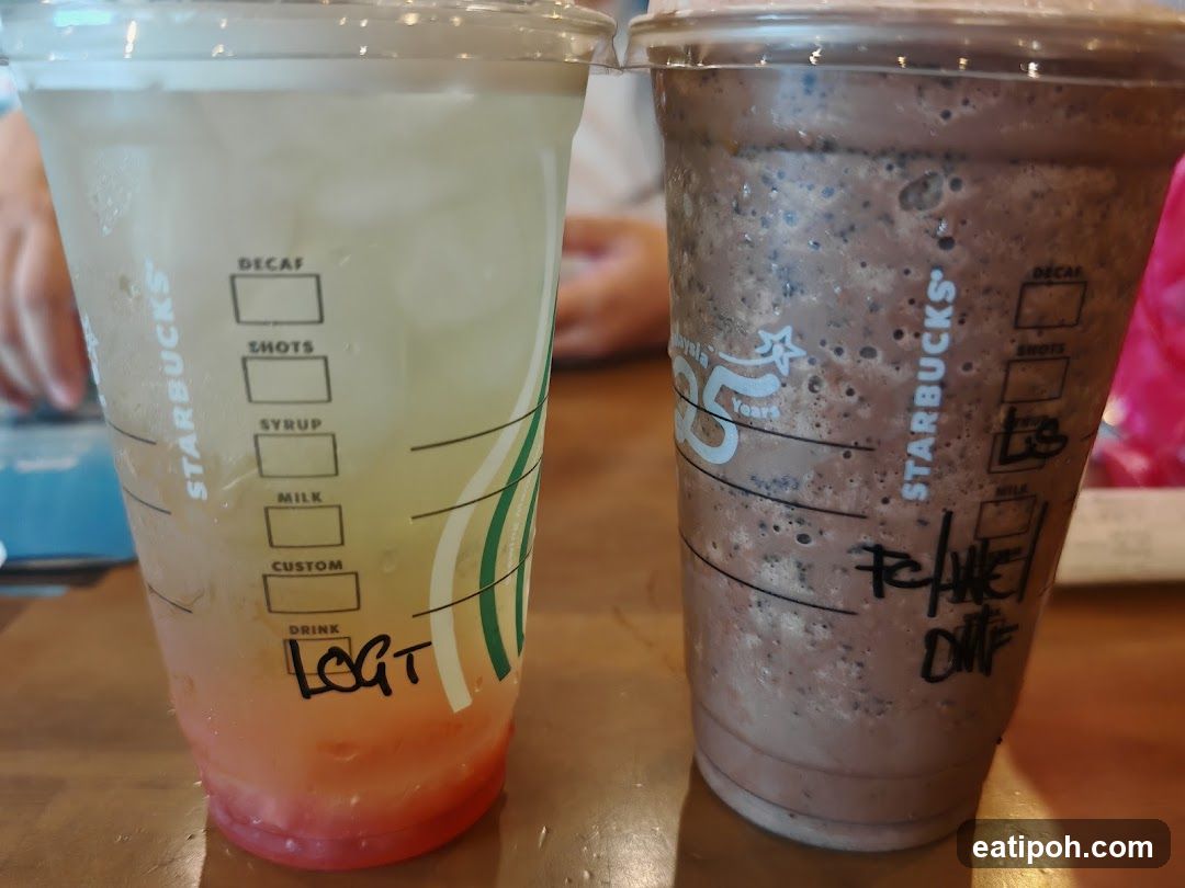 Starbucks beverages