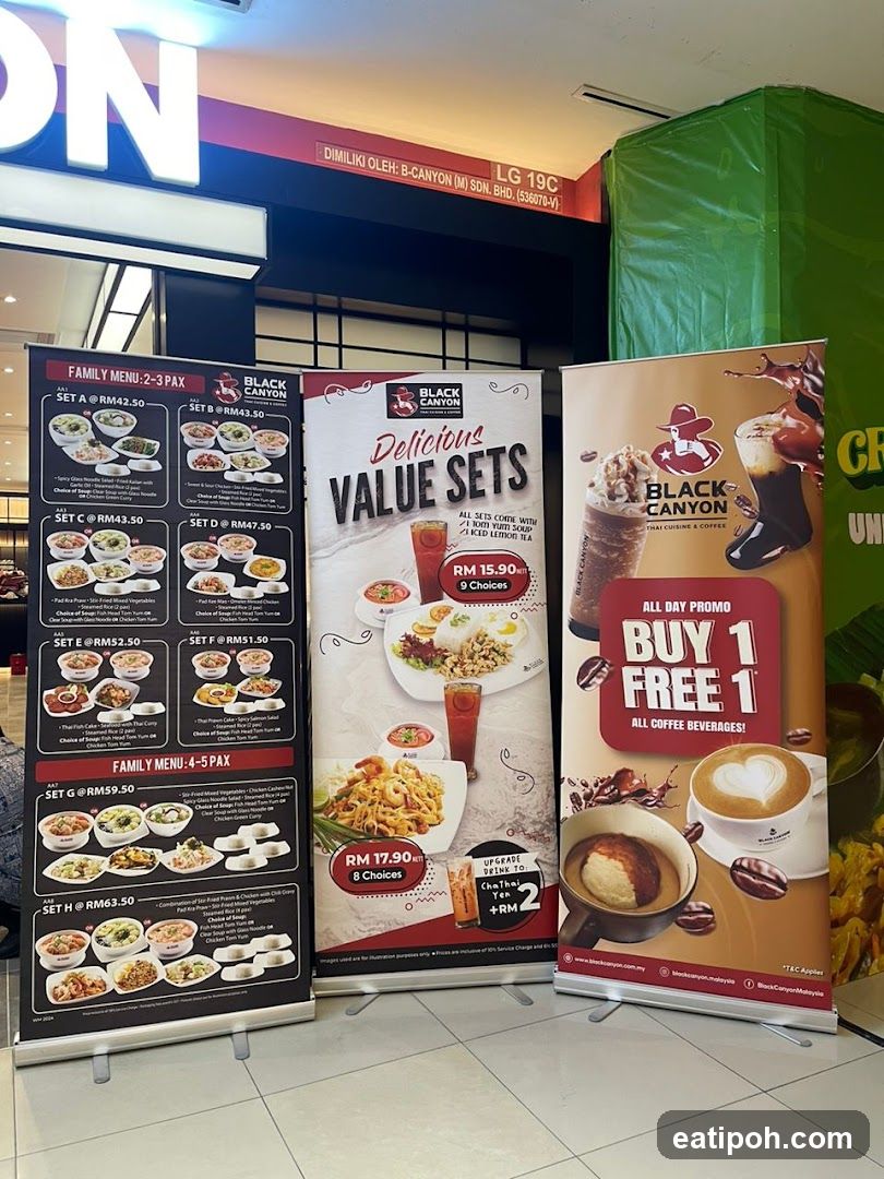 Black Canyon Restaurant Promotional Displays