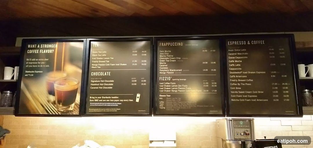 Starbucks Menu Board