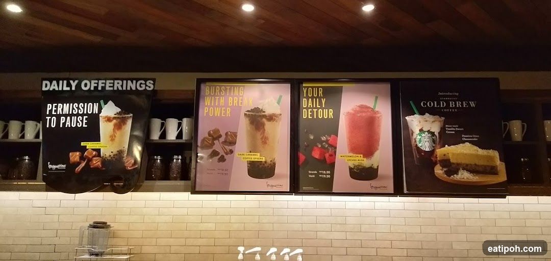 Starbucks Menu Promotional Posters