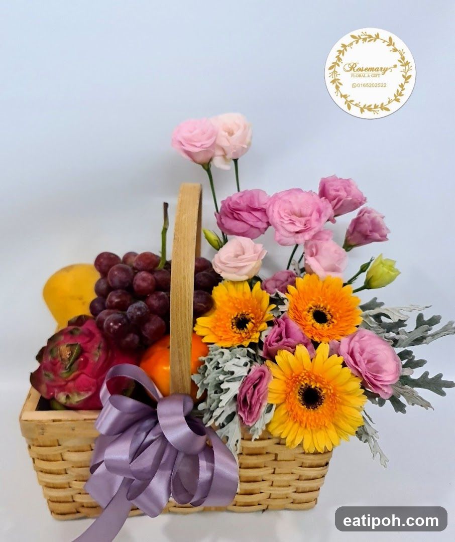 Floral and Fruit Basket