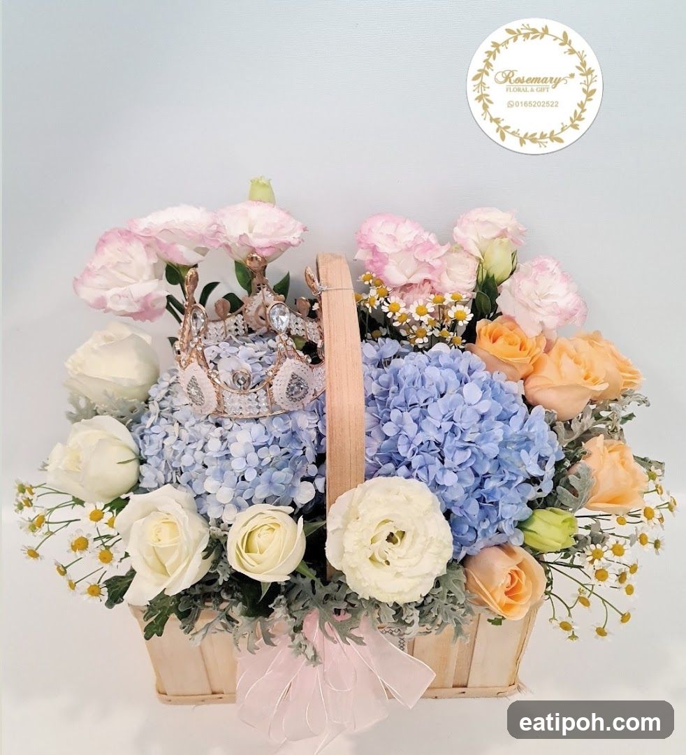 Floral Arrangement in Basket