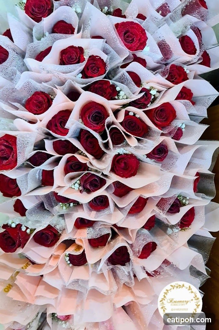 Roses in packaging