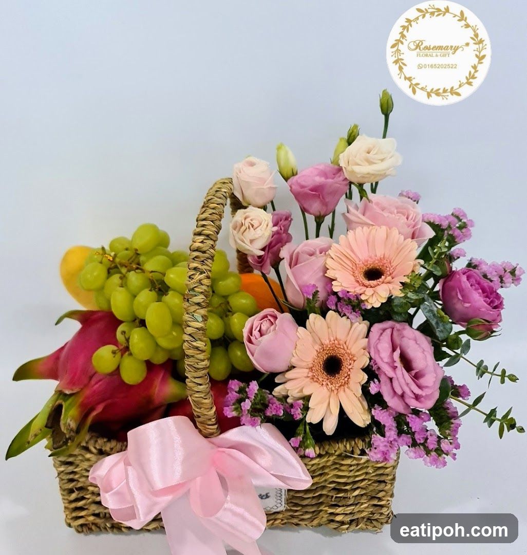 Floral and Fruit Basket