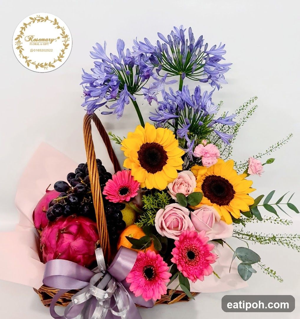 Floral and Fruit Basket