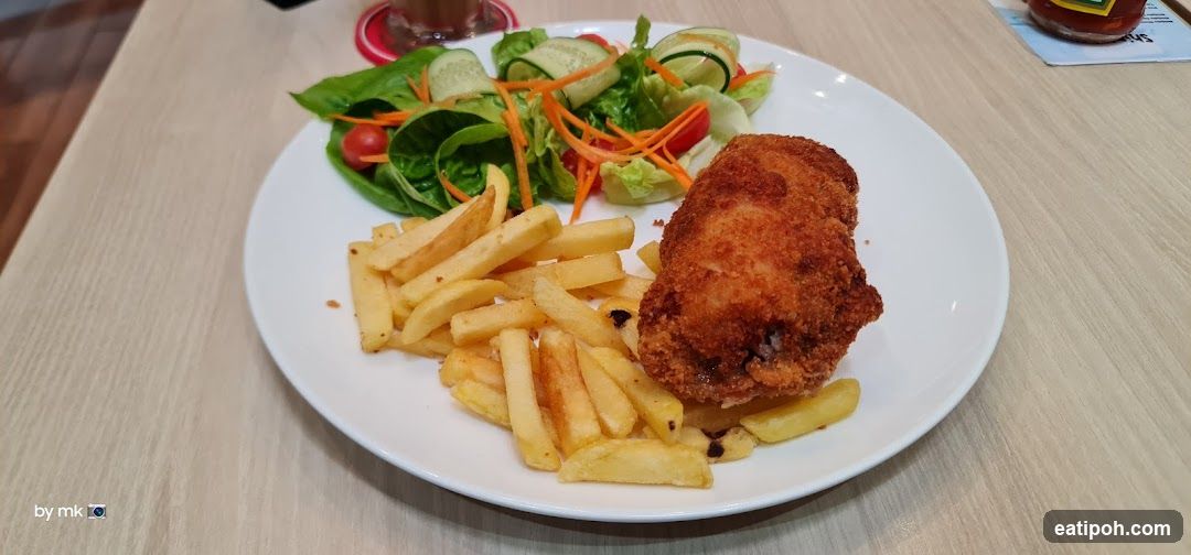 Food Plate on Wooden Table