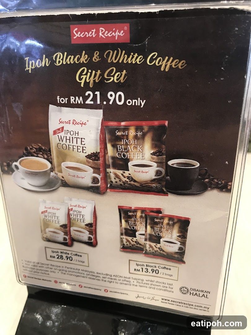 Secret Recipe Ipoh Black & White Coffee Gift Set Advertisement