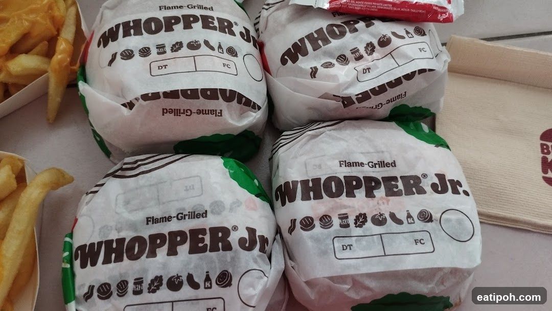 Whopper Jr. Burgers and Fries