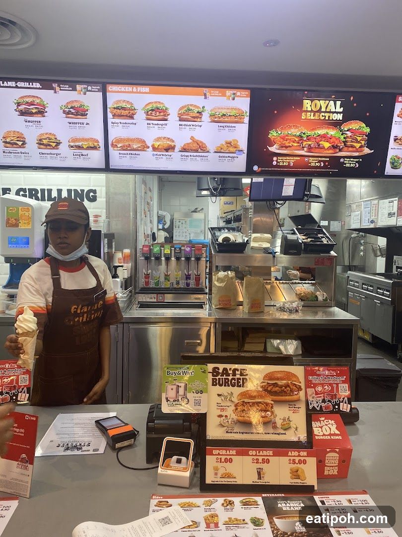 Burger King counter interior