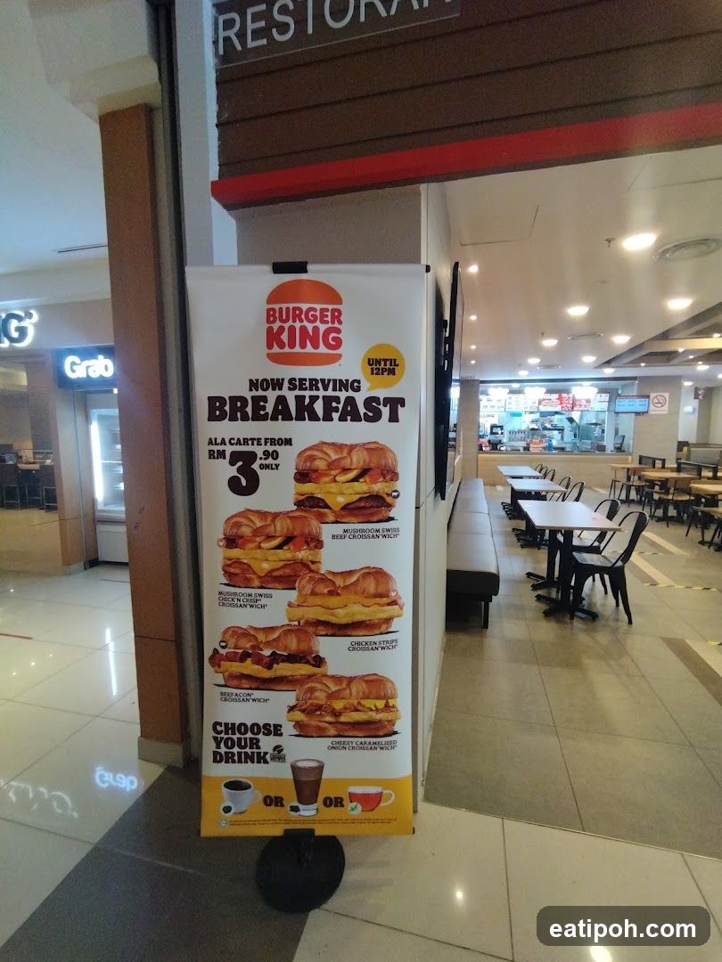 Burger King Breakfast Promotion Sign