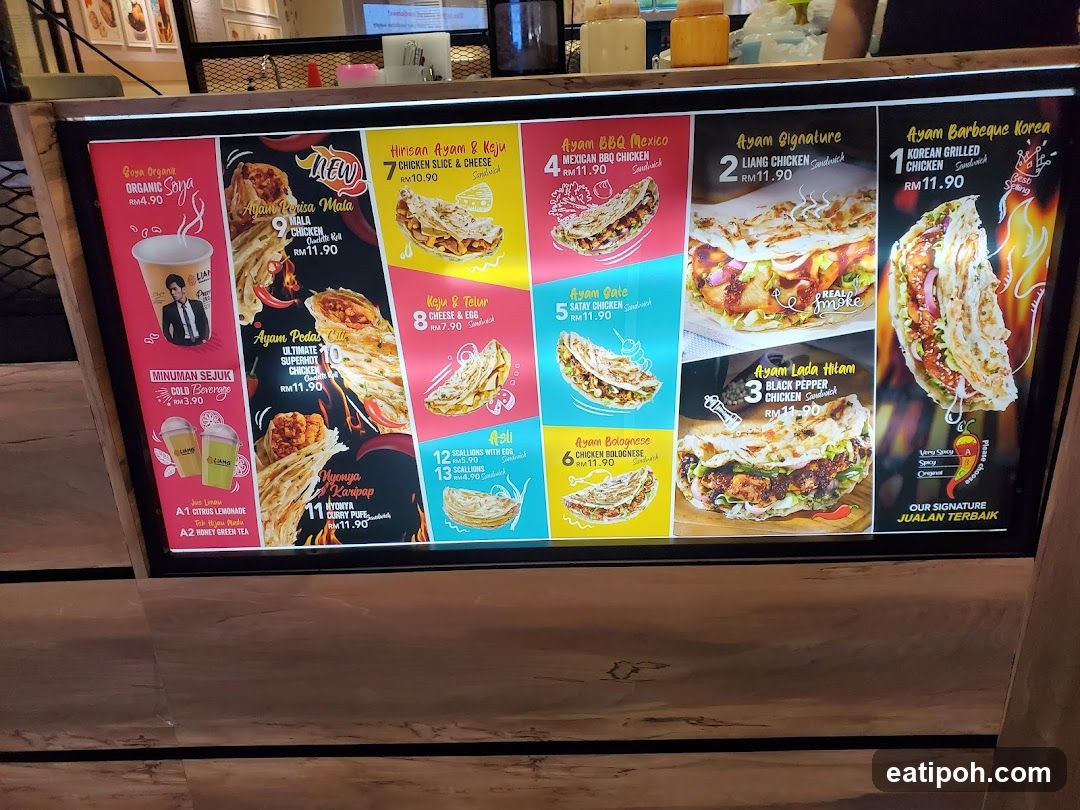 Chicken Sandwich Menu Board