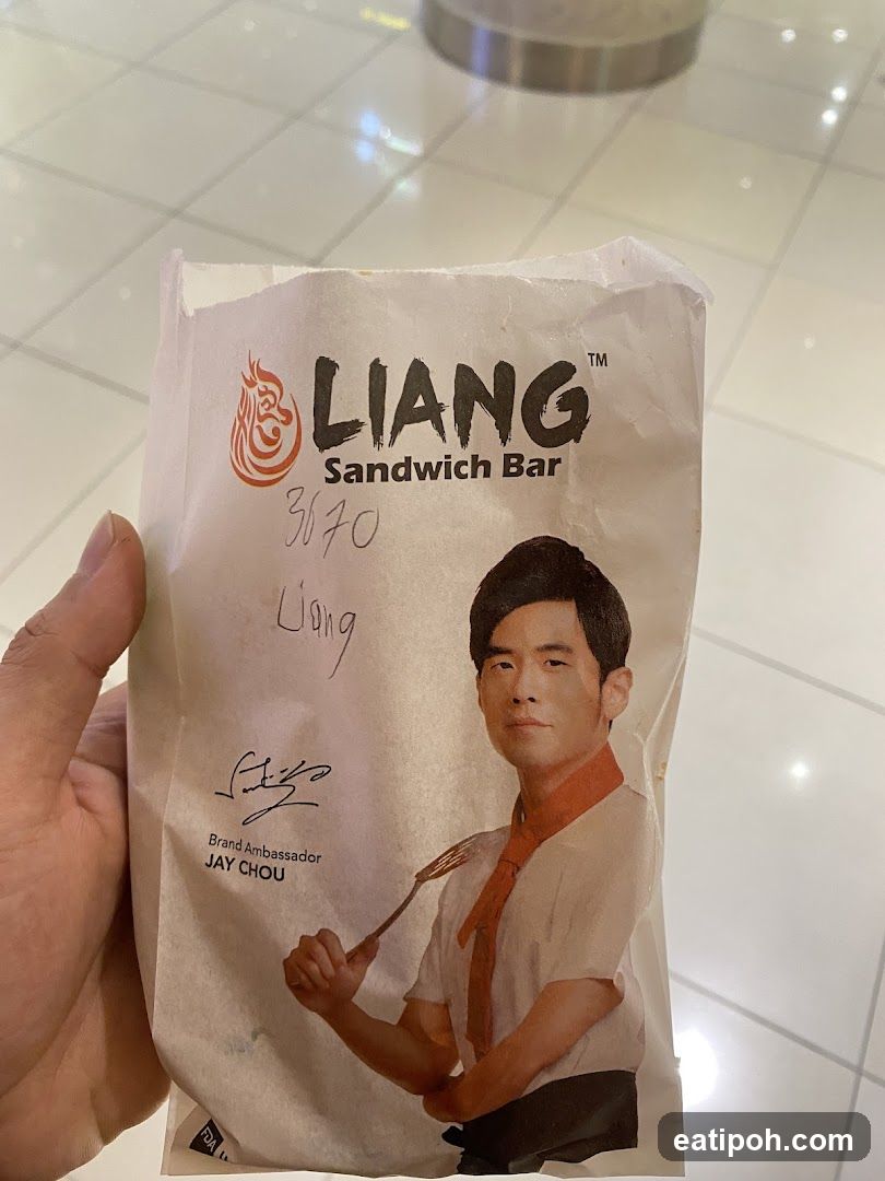 Liang Sandwich Bar branded packaging