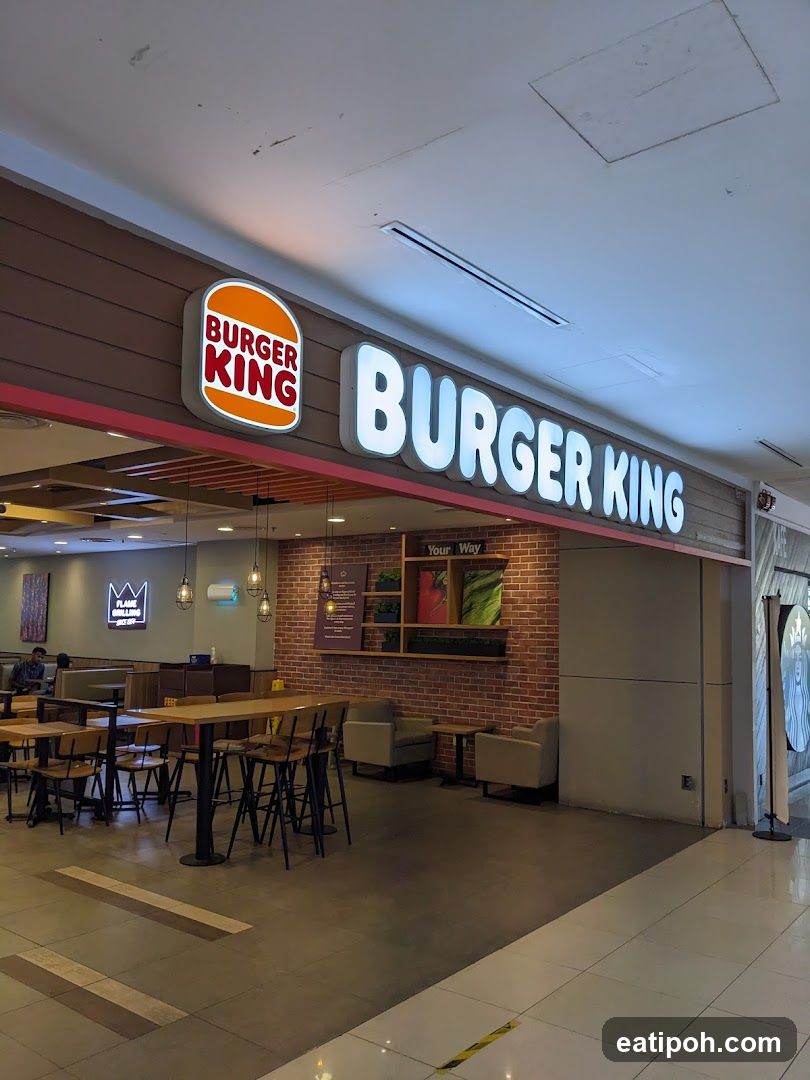 Burger King storefront interior view