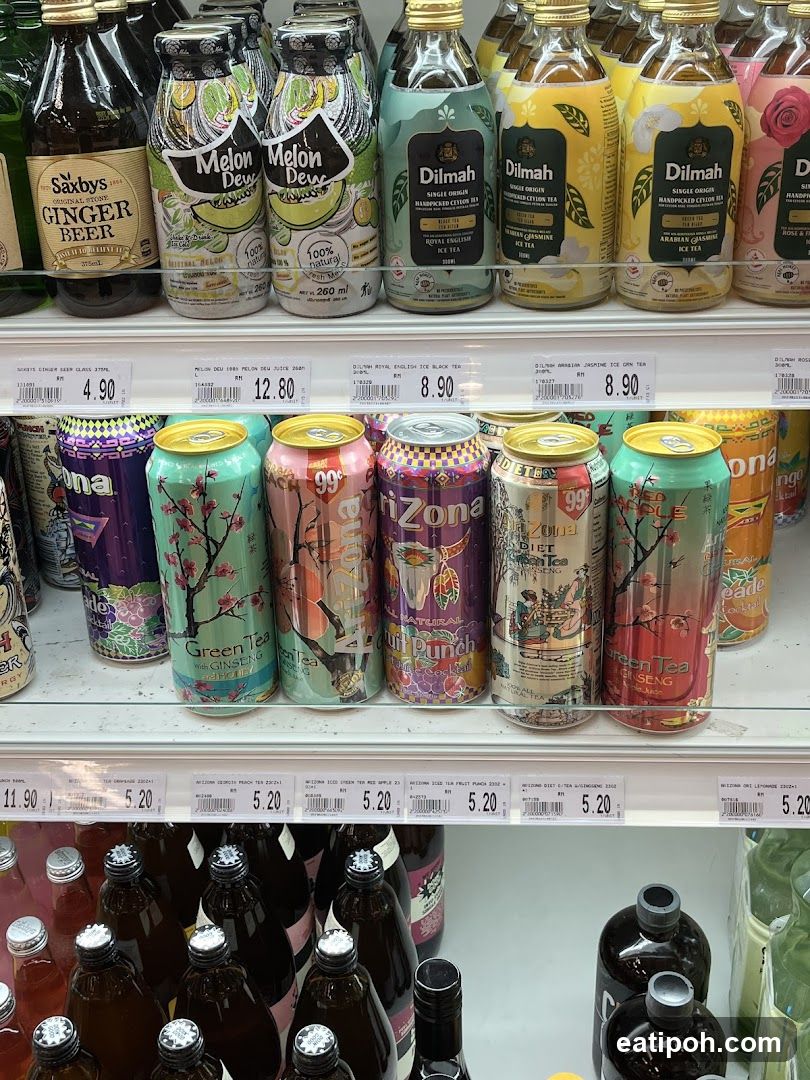 Store Shelf with Beverages