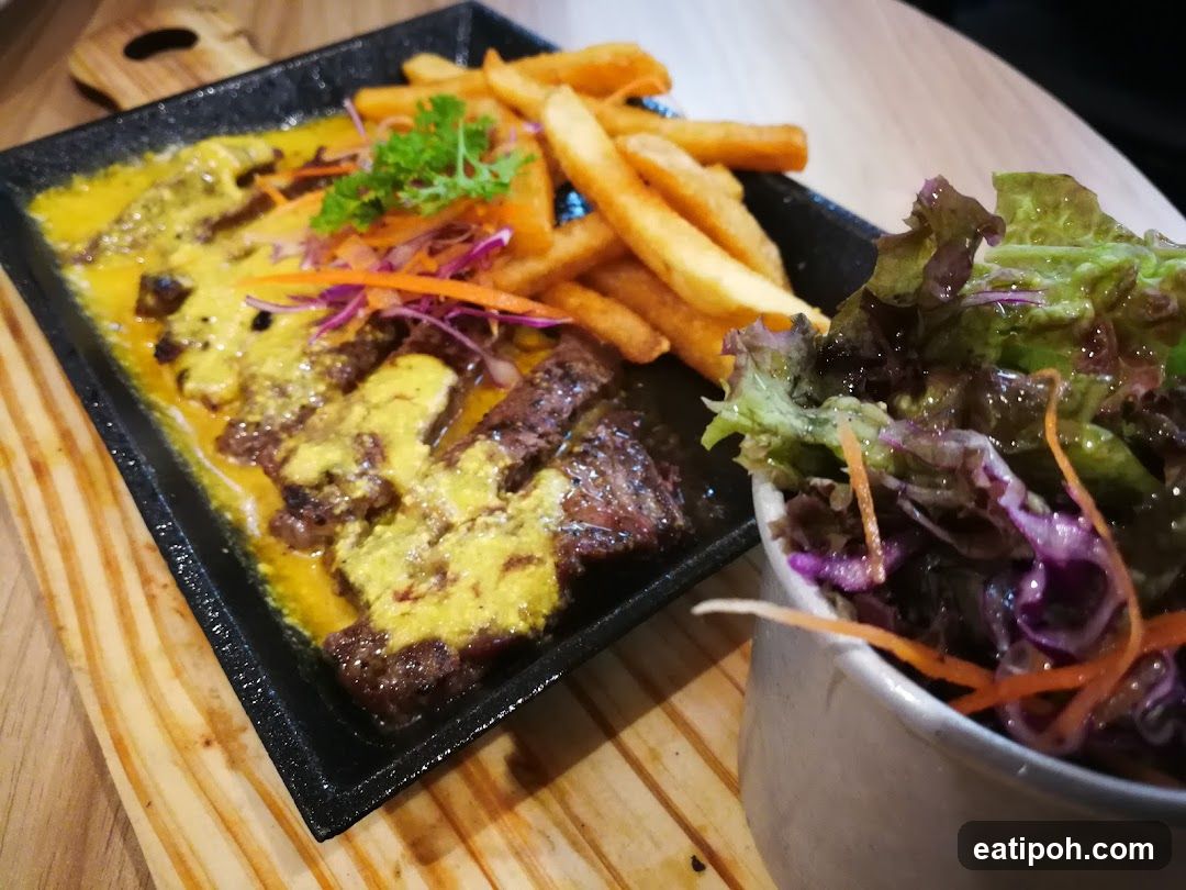 Food Plate on Wooden Surface