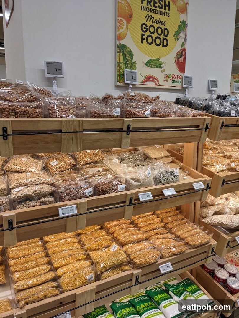 Grocery Store Interior - Fresh Ingredients Section