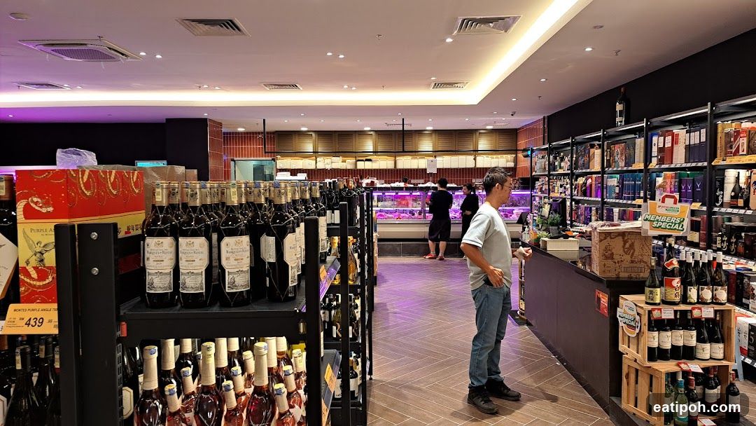 Interior of a liquor store