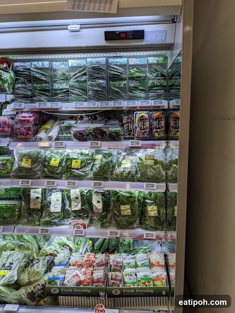 Refrigerated Produce Section