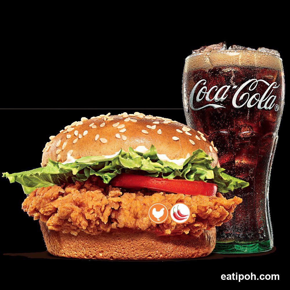 Coca-Cola and Chicken Burger