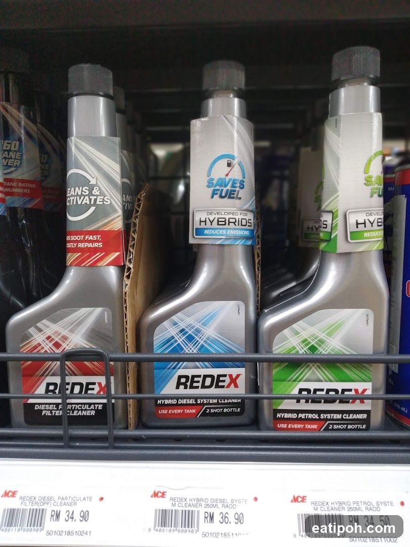 Shop Shelf with Redex Products