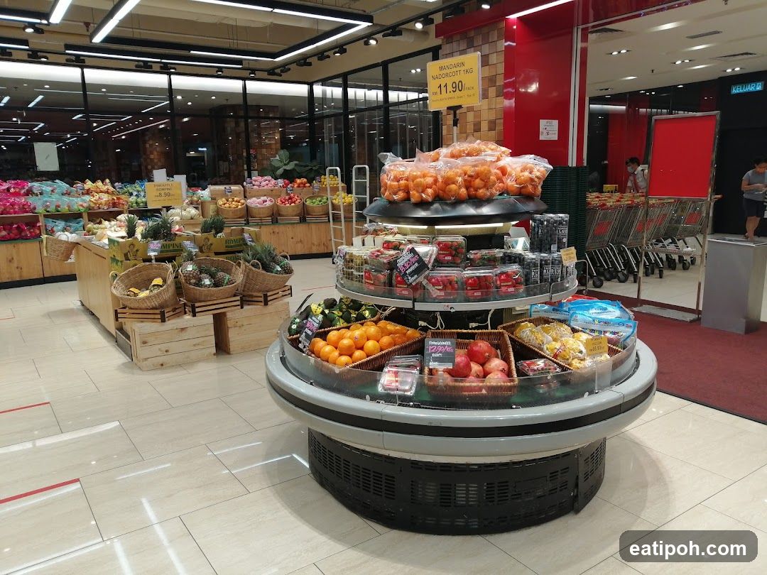 Supermarket Interior Fruit Section
