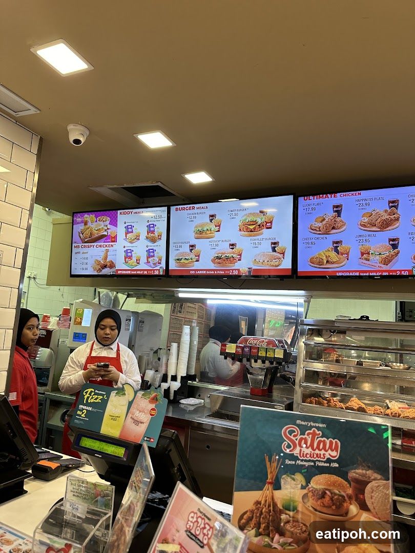 Restaurant interior counter area