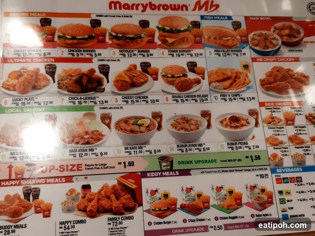 Marrybrown MB Menu
