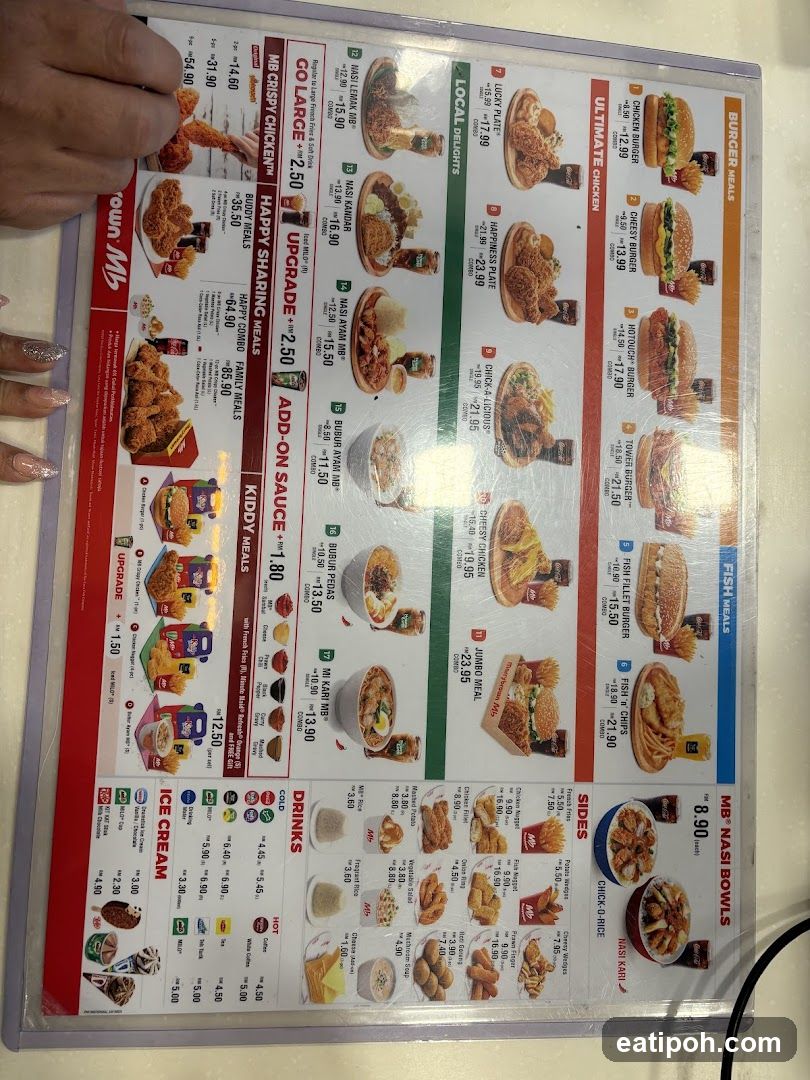 MB Town Menu