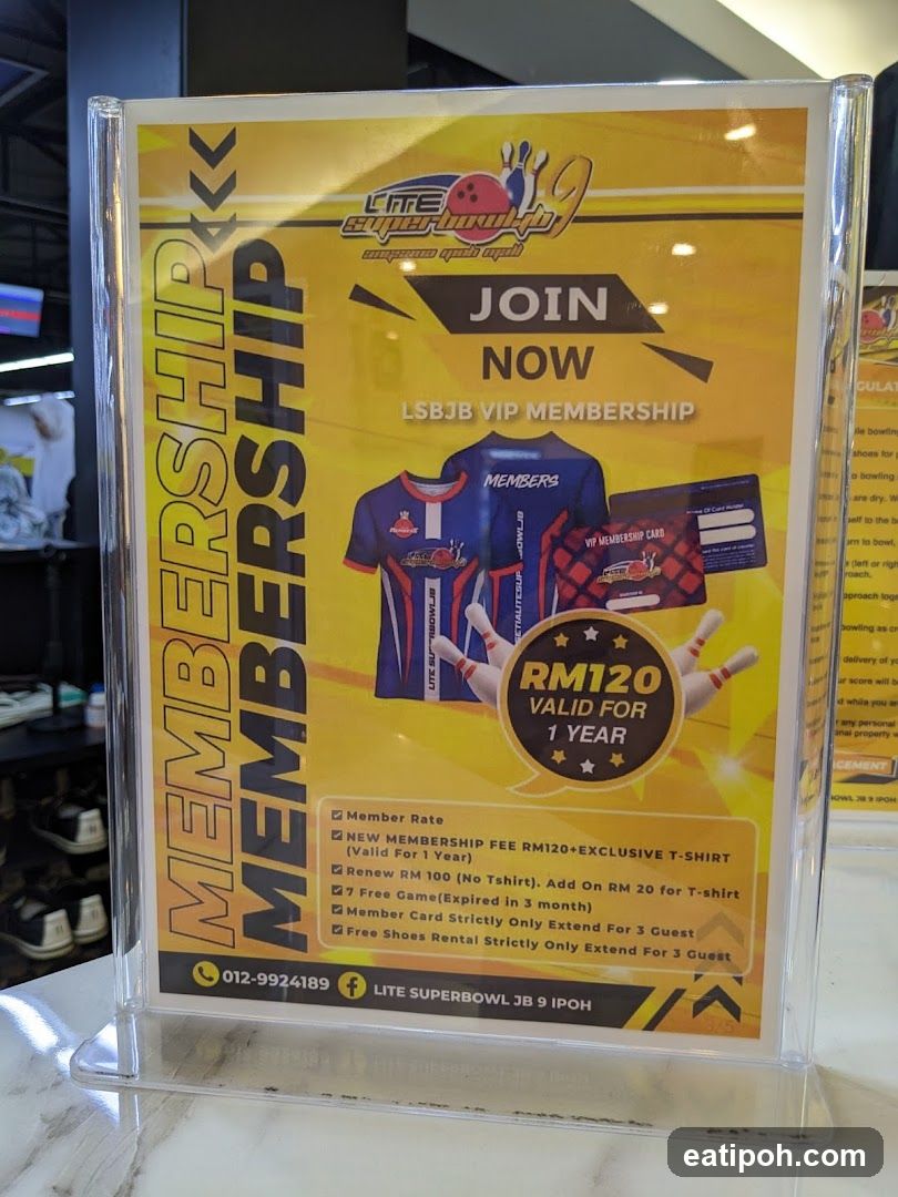 Lite Superbowl JB 9 Ipoh Membership Advertisement