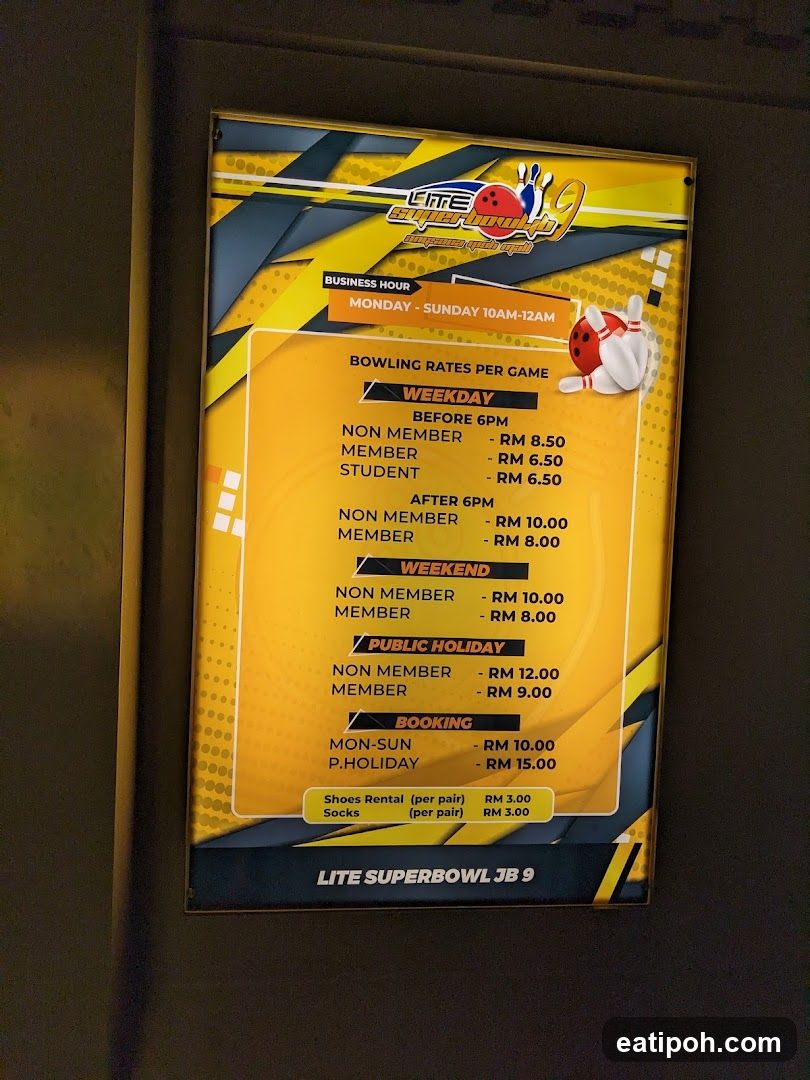 Lite Superbowl JB 9 Bowling Rates