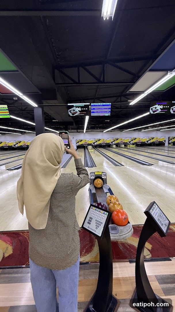 Bowling alley interior