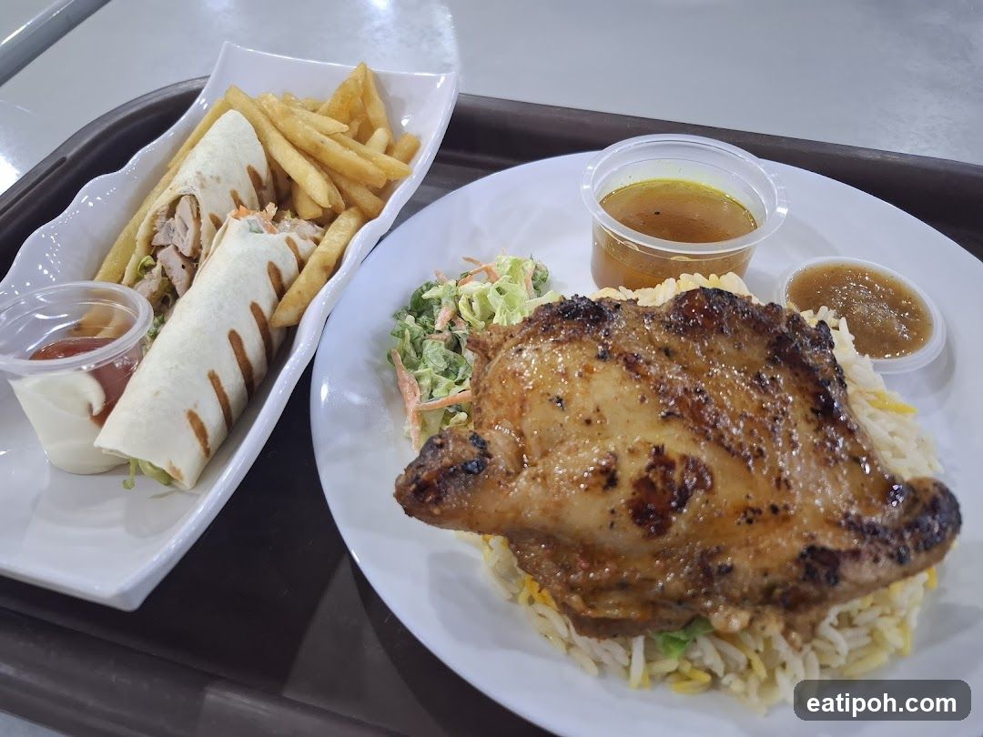 Food served on tray