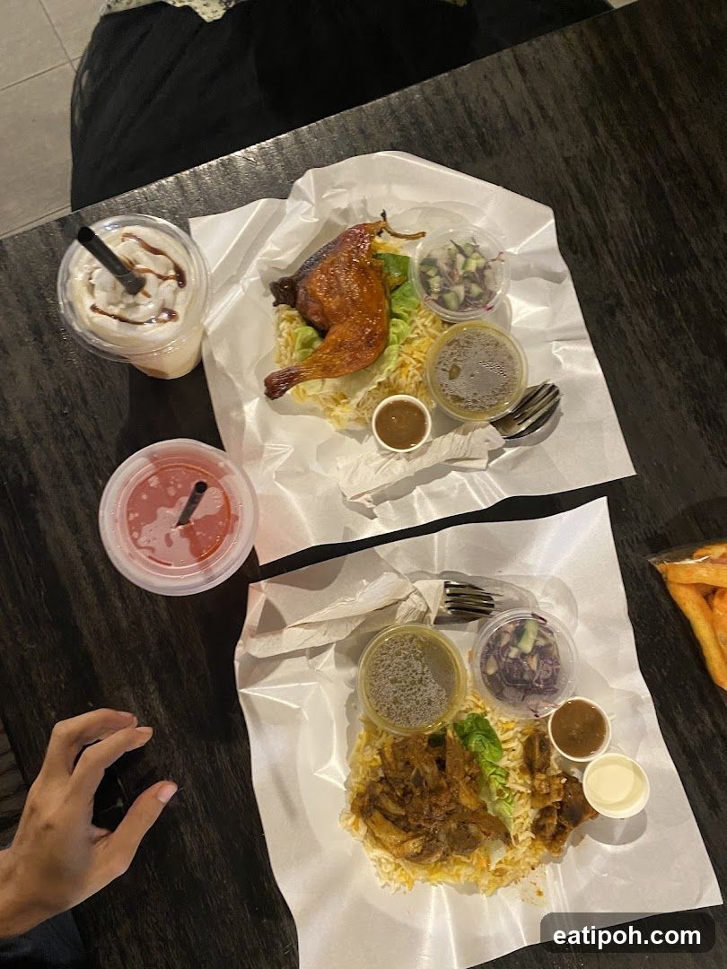 Food and Drinks on Table