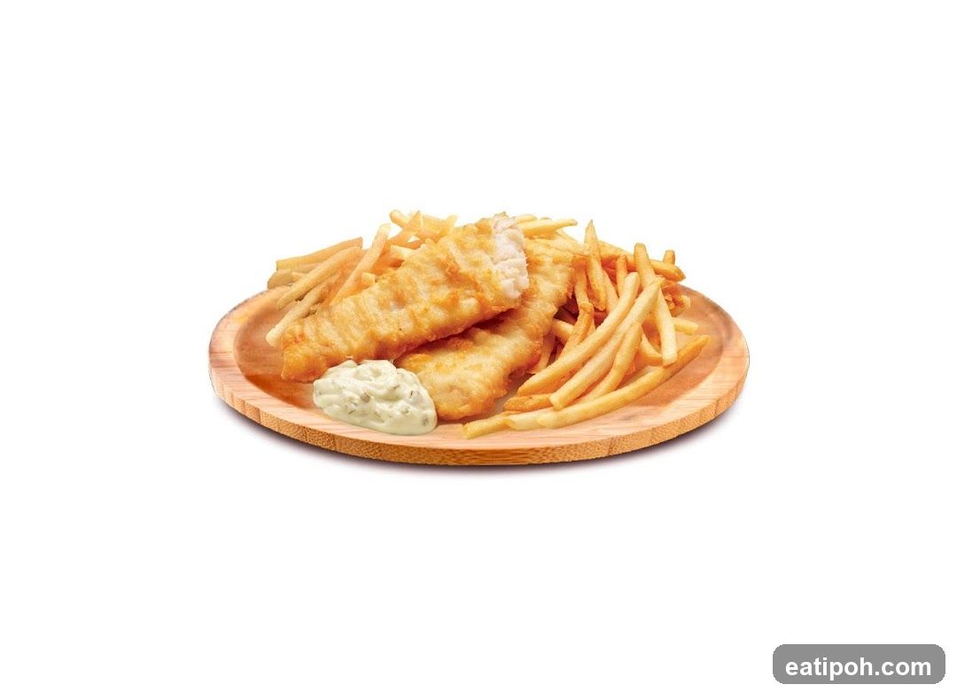 Fish and Chips with Tartar Sauce