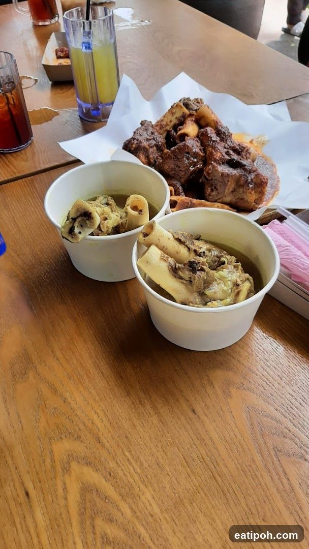 Food on wooden table