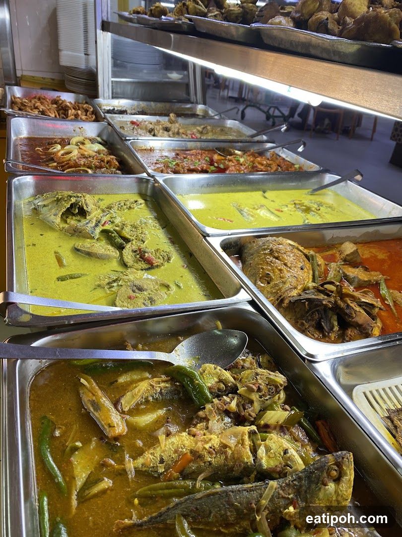 Food Display in Restaurant Interior