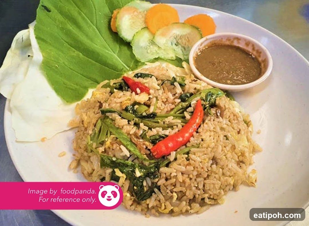 Fried Rice Dish with Side Garnish