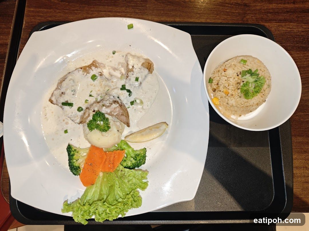 Food served on tray