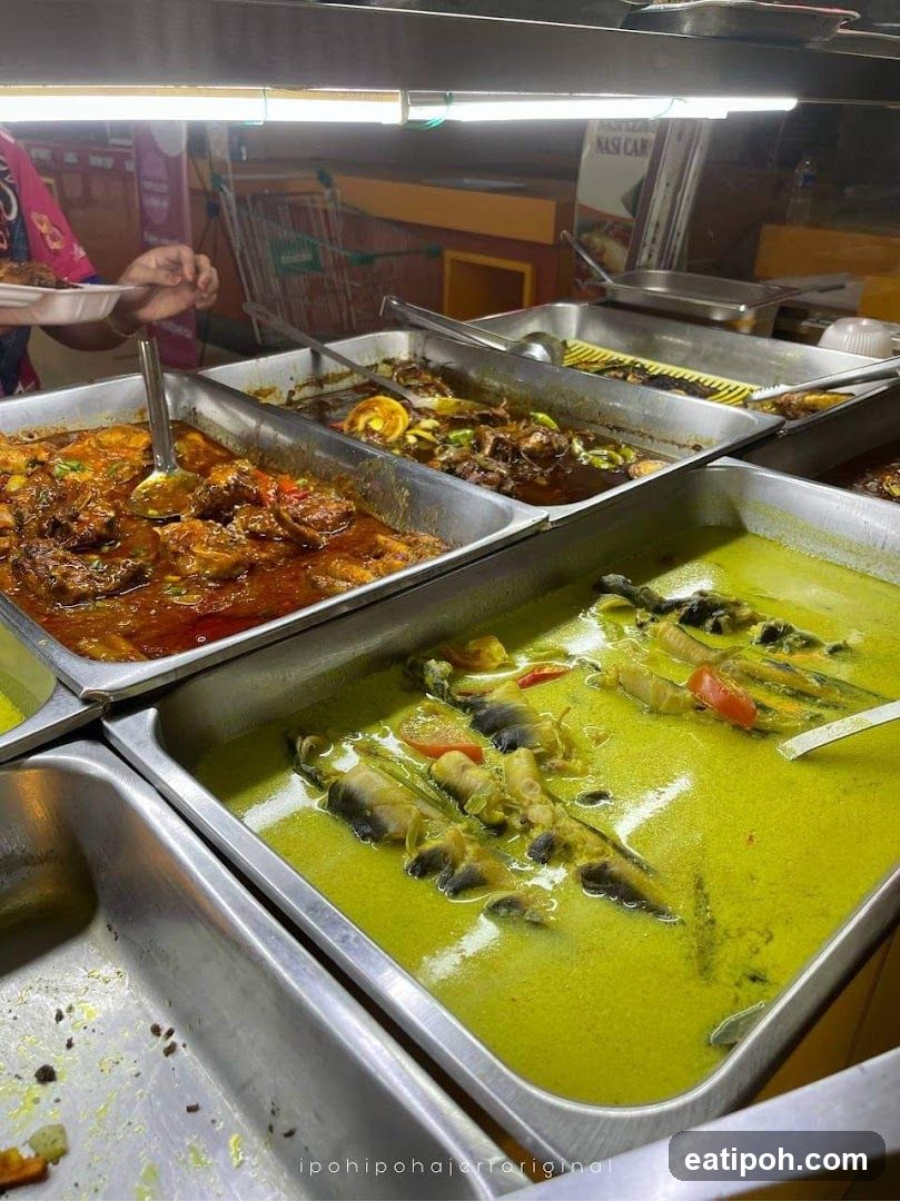 Food stall interior