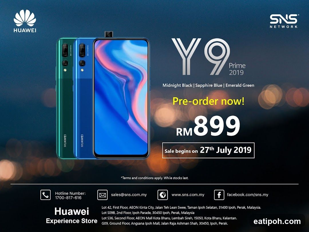 Huawei Y9 Prime 2019 Pre-order Advertisement