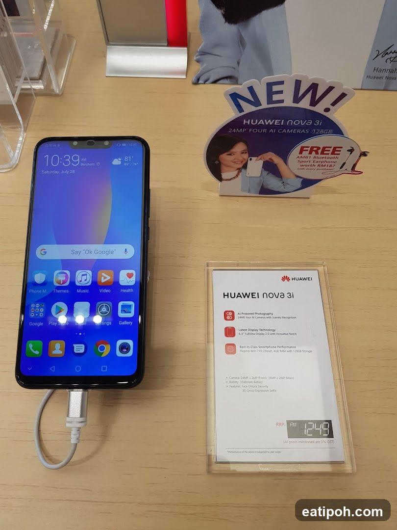 Huawei Nova 3i Display and Promotion
