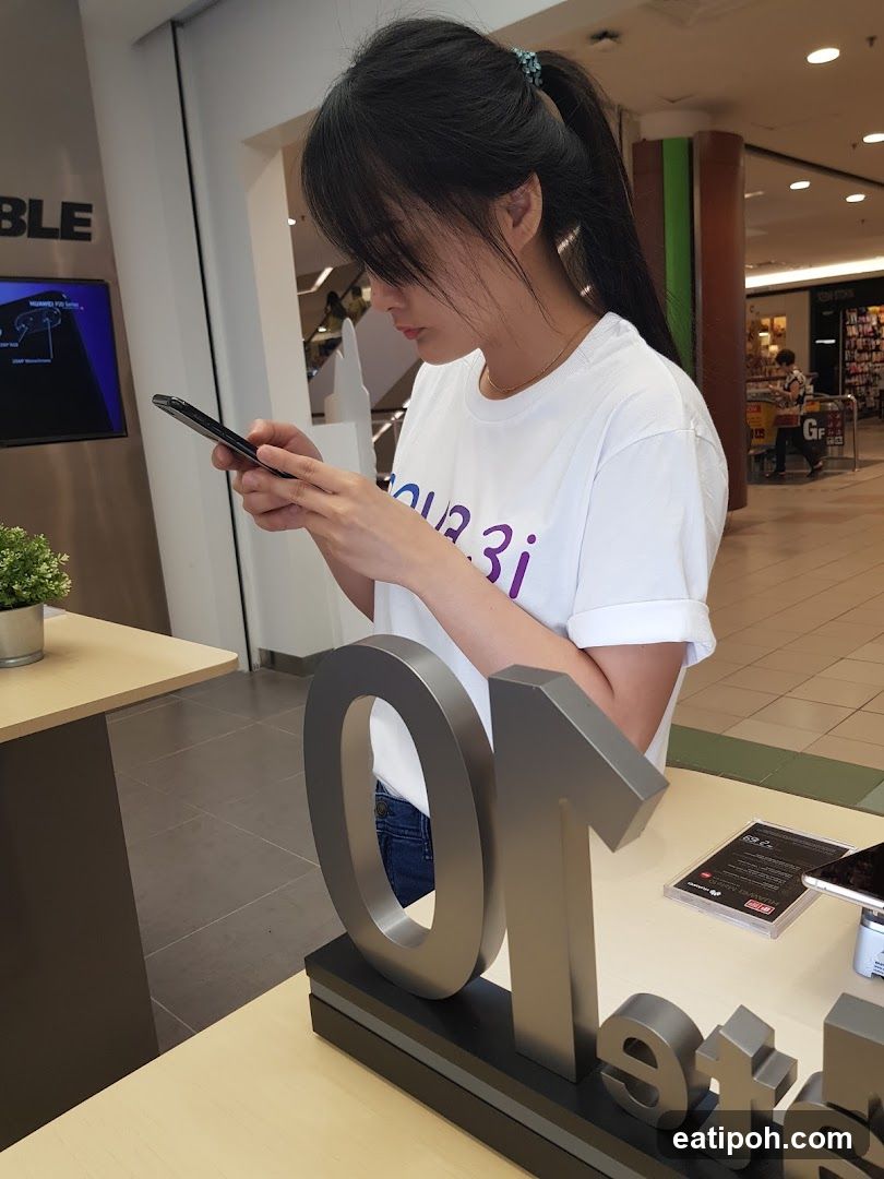 Interior of shopping mall store