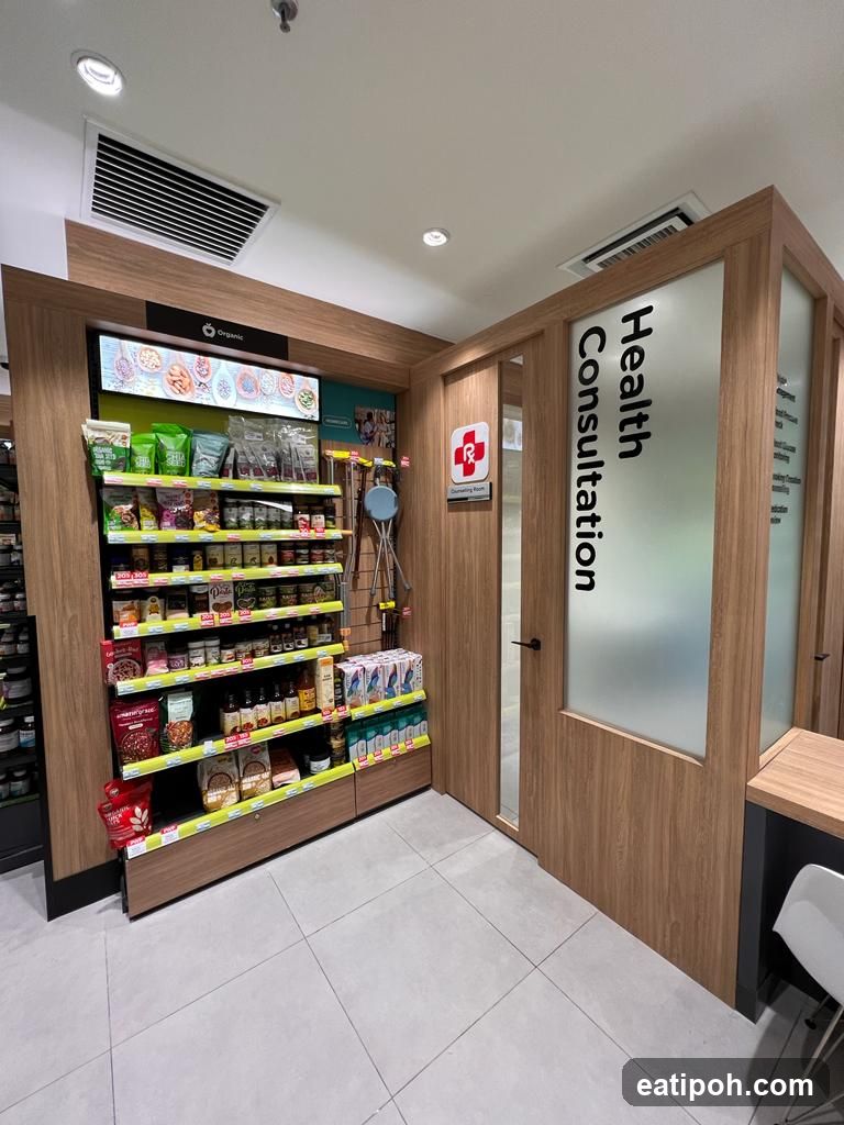 Health Consultation Area in Retail Store