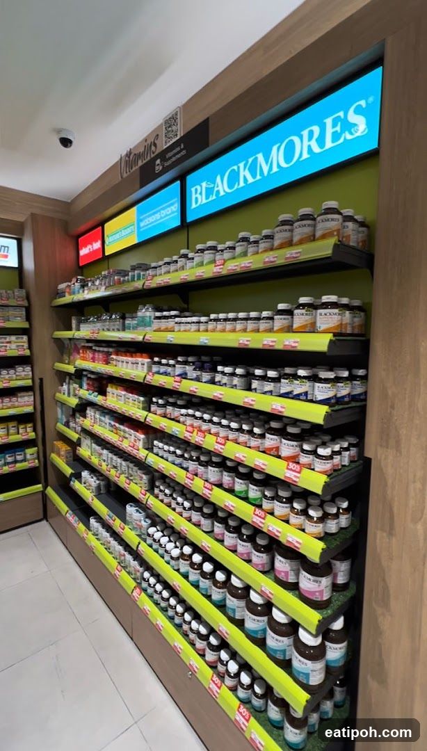 Pharmaceutical aisle interior